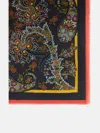 Etro Black Wool Blend Scarf In Black