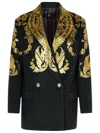 Etro Blazer In Black Cashmere Blend Women In Black