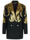 Etro Blazer In Black Cashmere Blend Women In Black