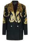 Etro Blazer In Black Cashmere Blend Women In Black