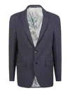 Etro Single-breasted Blazer In Blue