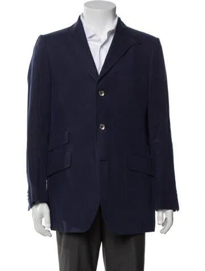 Pre-owned Etro Blazer In Blue