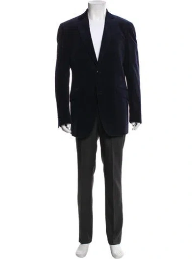 Pre-owned Etro Blazer In Blue
