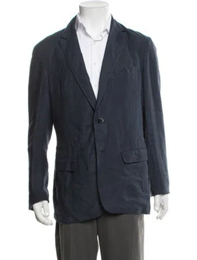 Pre-owned Etro Blazer In Blue