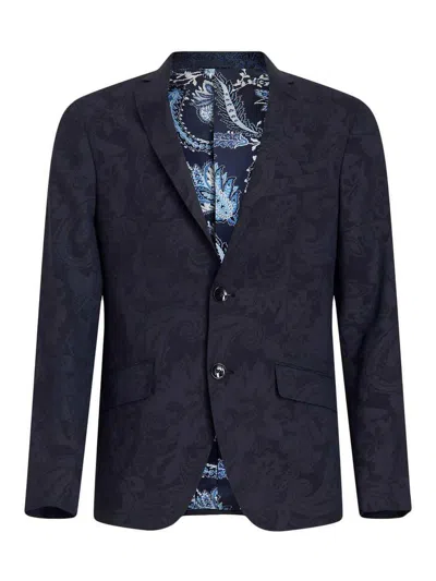 Etro Blazer In Blue