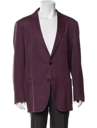 Pre-owned Etro Blazer In Burgundy