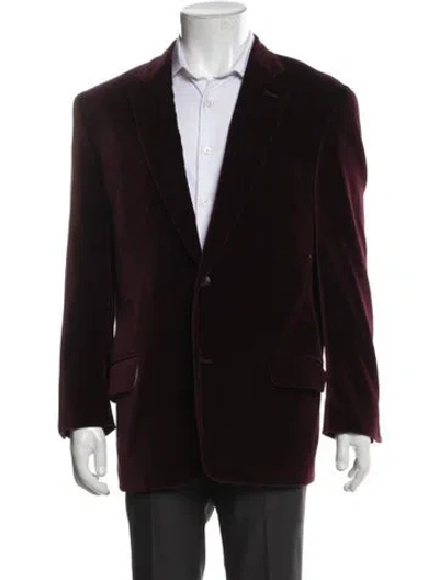 Pre-owned Etro Blazer In Burgundy