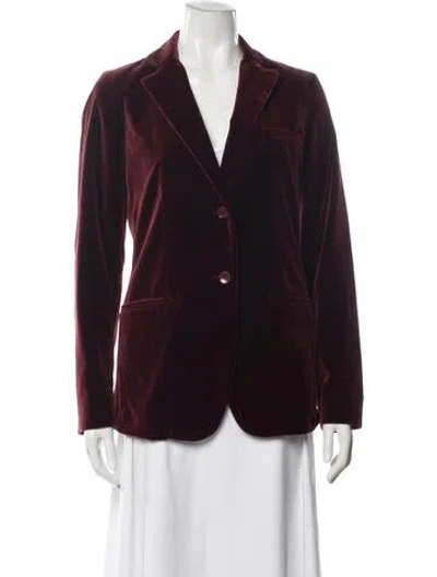 Pre-owned Etro Blazer In Burgundy