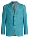 Etro Blazer In Clear Blue
