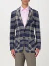 Etro Knitted Jacket Half-lined Jacket In Blau