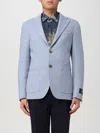 Etro Men's Cashmere-blend Jersey Sport Coat In Blau