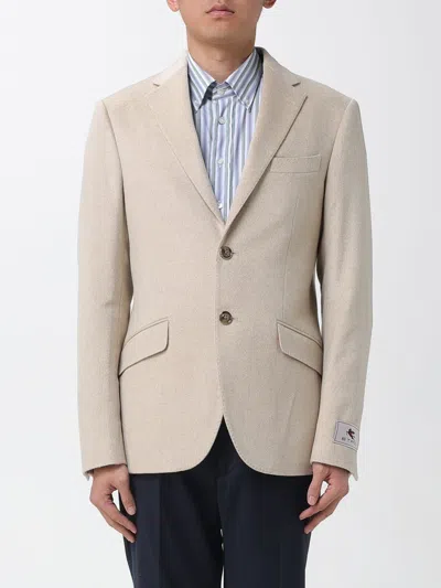 Etro Lapel Suit Jacket In Green