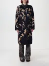 Etro Reversible Jacquard Coat In Blau