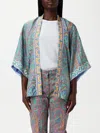 Etro Women's Paisley Print Open Front Jacket In Bunt