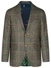 Etro Blazer In Beige Linen And Cotton Blend Men In Cream