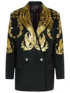 Etro Blazer In Black Cashmere Blend Women In Black