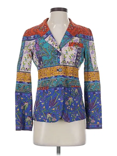Pre-owned Etro Blazer Jacket In Blue