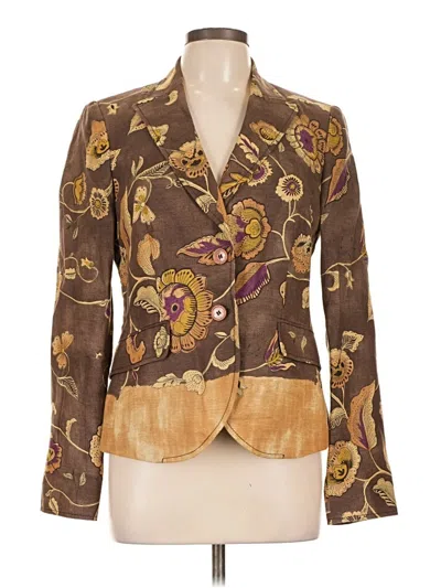 Pre-owned Etro Blazer Jacket In Brown