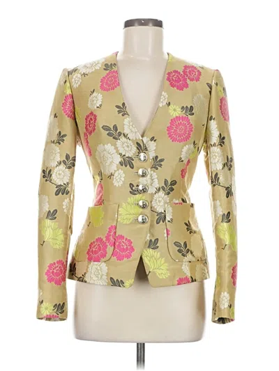 Pre-owned Etro Blazer Jacket In Gold