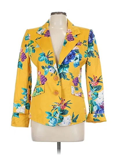 Pre-owned Etro Blazer Jacket In Yellow