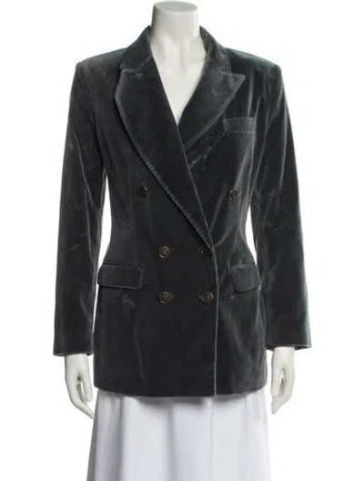 Pre-owned Etro Blazer W/ Tags In Gray