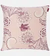 Etro Bloom Cotton-blend Cushion In Blue