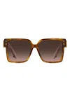 Etro Blossom-embellished Square Sunglasses In Brown