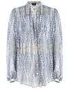 Etro Paisley Print Blouse In Print On White Base