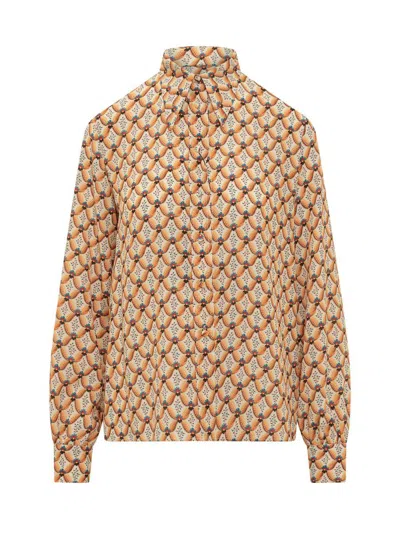 Etro Silk Blouse With Intricate Pattern In Multi