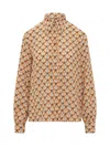 Shop Etro Blouse With Print In Orange