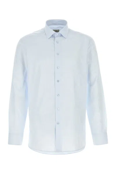 ETRO ETRO PASTEL LIGHT BLUE COTTON SHIRT