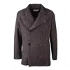 Etro Blue And Camel Peacot Jacket