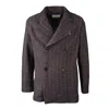 Etro Blue And Camel Peacot Jacket
