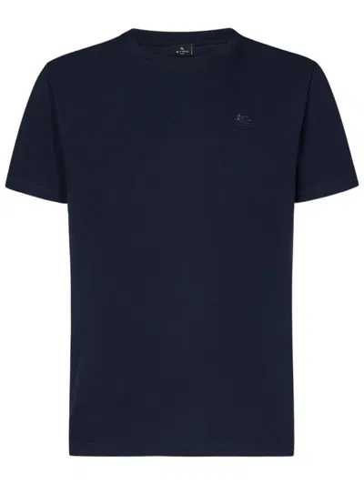 Etro Blue Cotton Jersey T-shirt