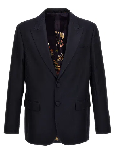 Etro Blue Cotton Men's Blazer