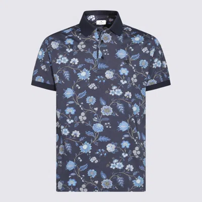 Etro Blue Cotton Polo Shirt