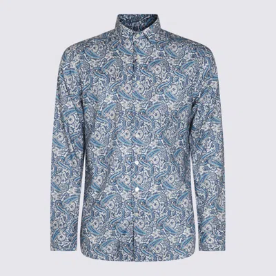ETRO ETRO BLUE COTTON SHIRT
