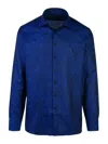 ETRO BLUE COTTON SHIRT