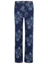 Etro Denim Jeans Floral Pattern