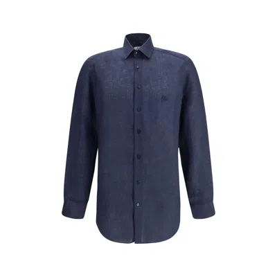 Etro Blue Denim Shirt