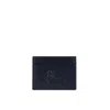 Etro Blue Embossed Logo Card Holder In Blue
