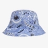 ETRO BLUE FLORAL PAISLEY PRINT COTTON BUCKET HAT