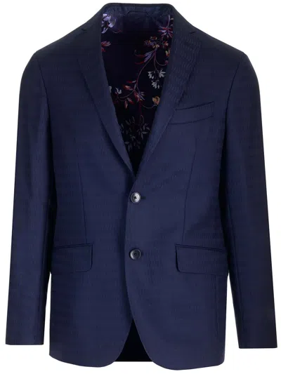 Etro Blue Jacket Jackets Blue