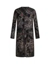 ETRO BLUE JACQUARD REVERSIBLE COAT