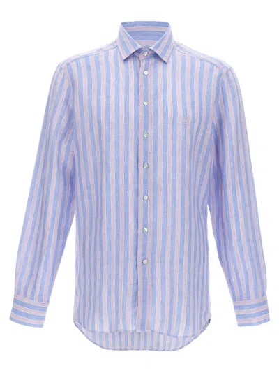 ETRO BLUE LINEN SHIRT