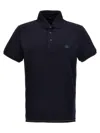 Etro Polo Shirt With Pegasus Embroidery In Blue