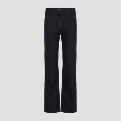 Etro Blue Lurex Cotton Jeans