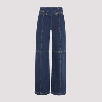 ETRO BLUE MELANGE COTTON DENIM JEANS