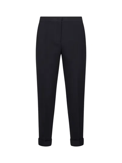 Etro Blue Milano Stitch Cigarette Trousers