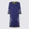Etro Blue Multicolour Viscose Blend Dress